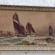 Marine watercolor 1890 by thomas bush hardy, sailing boats near the coast