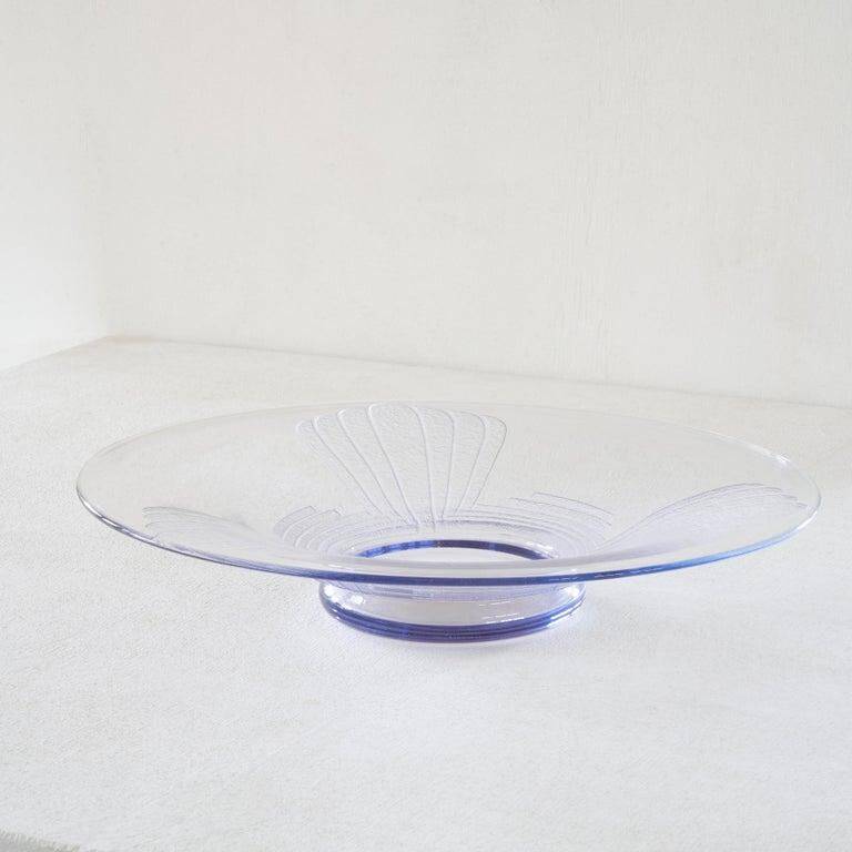 Charles Schneider Art Deco glass centrepiece