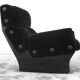 Fauteuil & ottoman par Osvaldo Borsani pour Tecno 1965