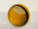 Ceramic art deco vase orange and ocher