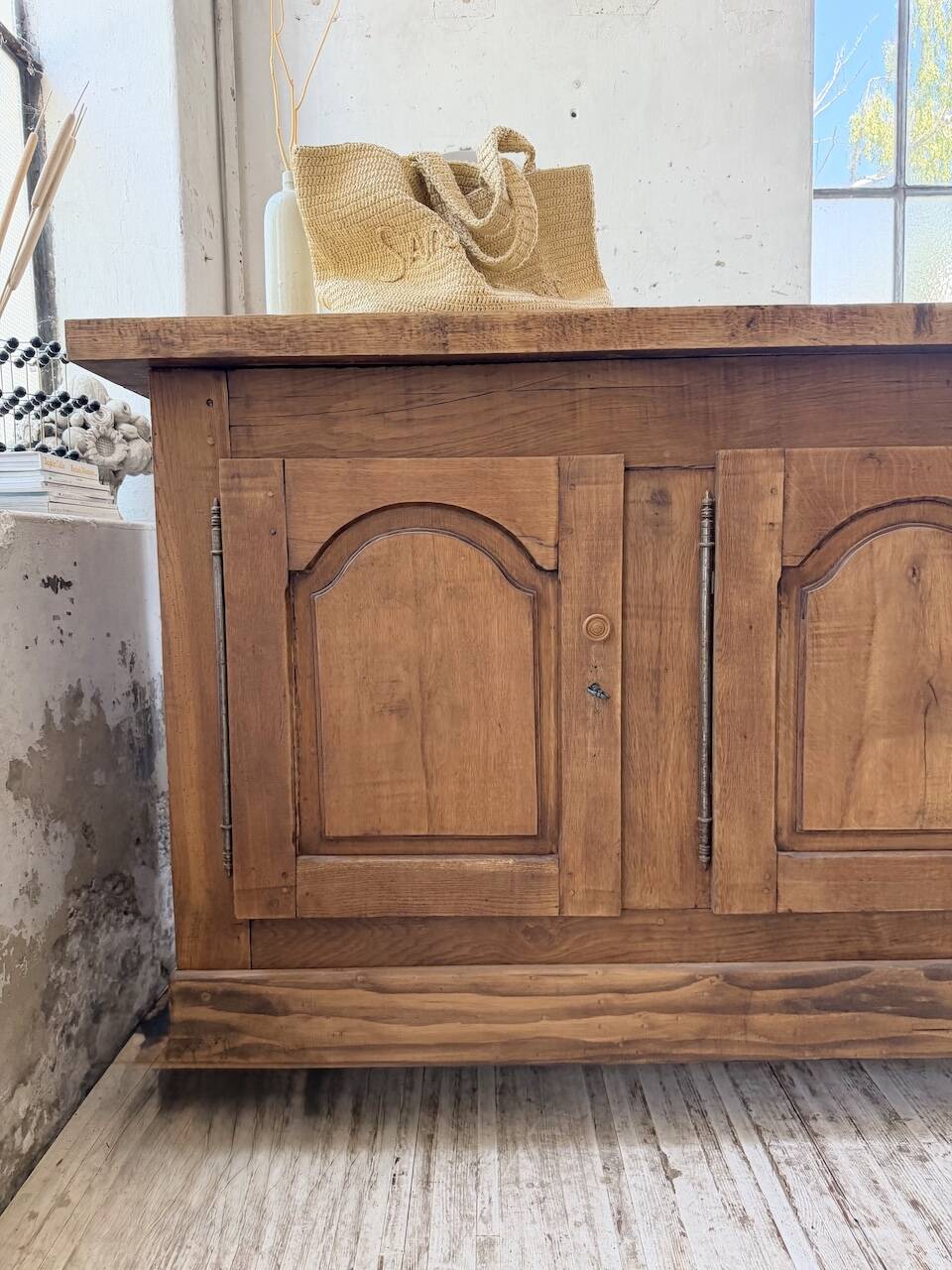 Rustic sideboard XXL 4m solid oak 1950