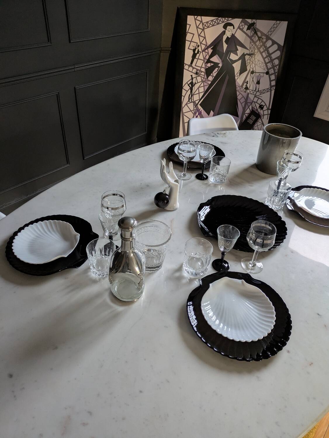 Art Deco Stemmed Glasses