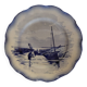 Sarreguemines earthenware plate with Marine decor late 19th century early 20th century