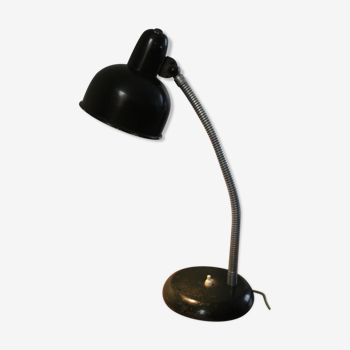 Lampe atelier usine vert kaki 50's