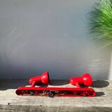 Applique 2 spots orientables en métal rouge