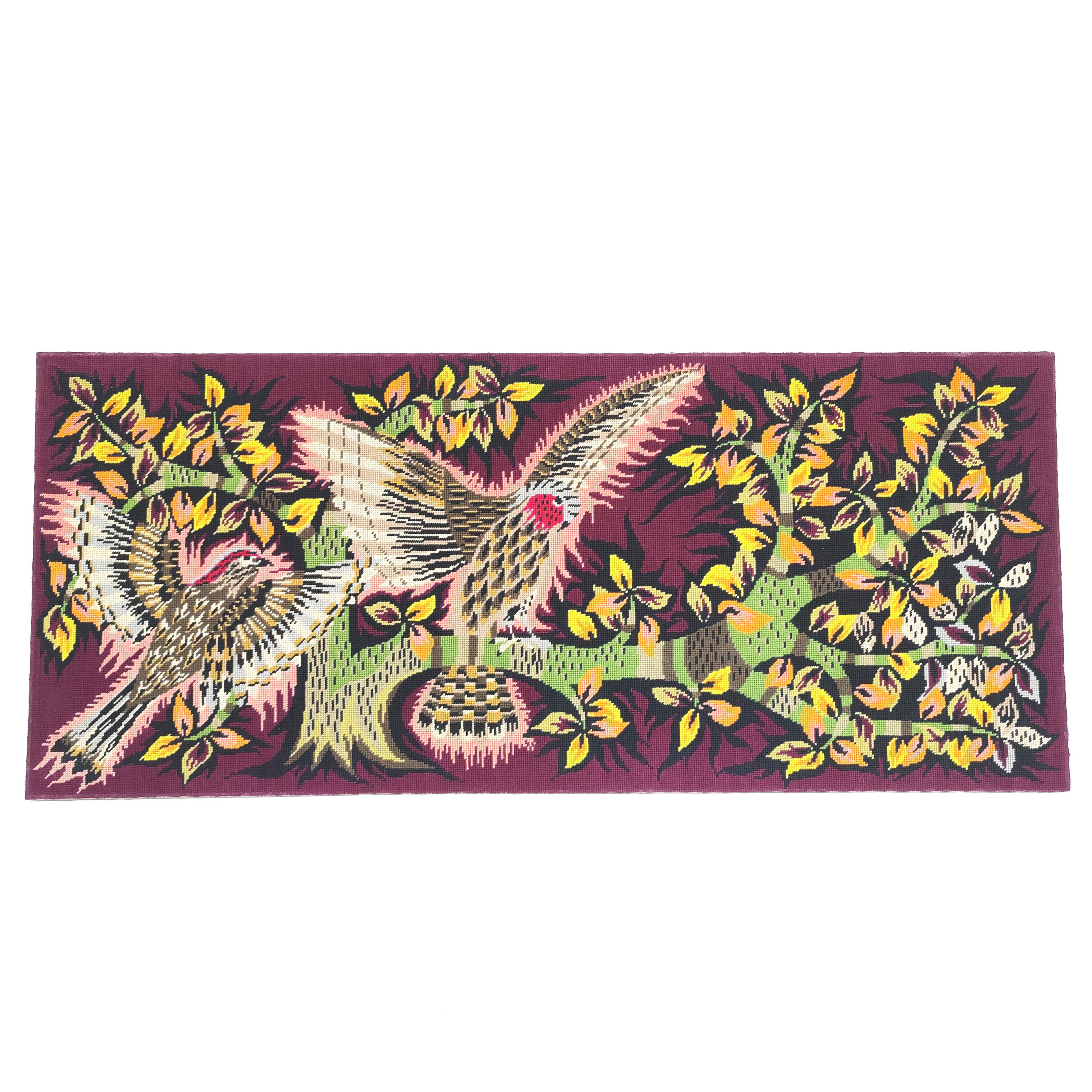 Large tapestry canvas 114 by 49cm 70s