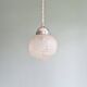 Art Deco pendant lamp in satin glass, 1920s-30s