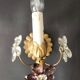 Set vergoldet Wandlampe Murano Kristall