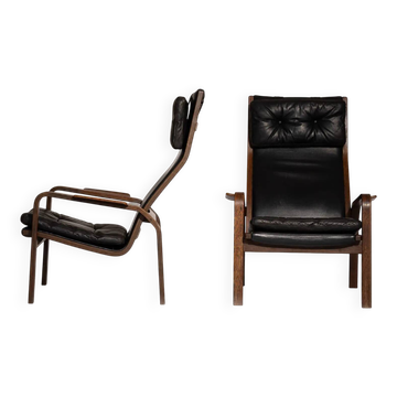 Yngve Ekström armchairs for Swedese, 1970s