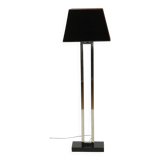 Lampadaire design Eichholtz Arlington en acier inoxydable avec base en granit 152 cm