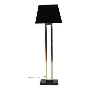 Eichholtz Arlington Design Floor Lamp Stainless Steel Granite Base 152cm