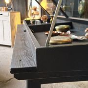 Antique display cabinet on legs