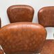 Set de 4 chaises formica et skai année 50