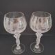 Two Bayel crystal wine glasses Bacchus Venus.