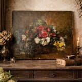 Old painting oil on canvas still life