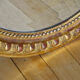 Mirror oval medallion 19th 90x61cm style Louis XVI
