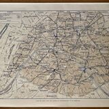Paris metro map - 1910