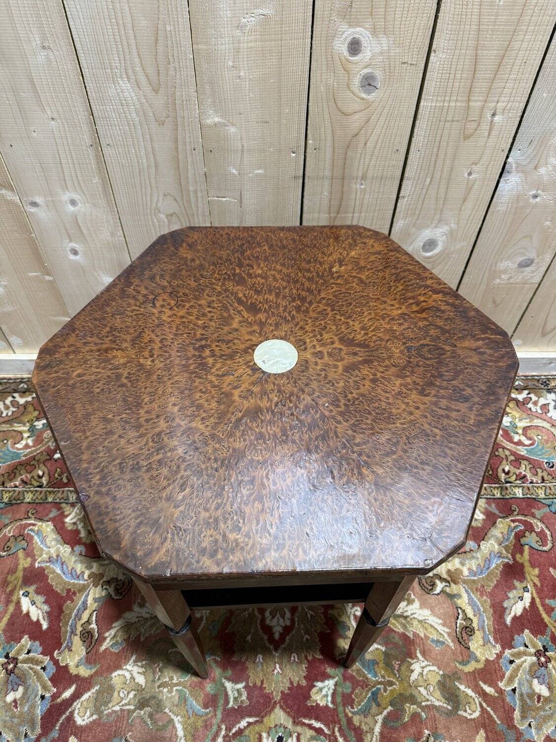 Octagonal side table from the Art Deco period.