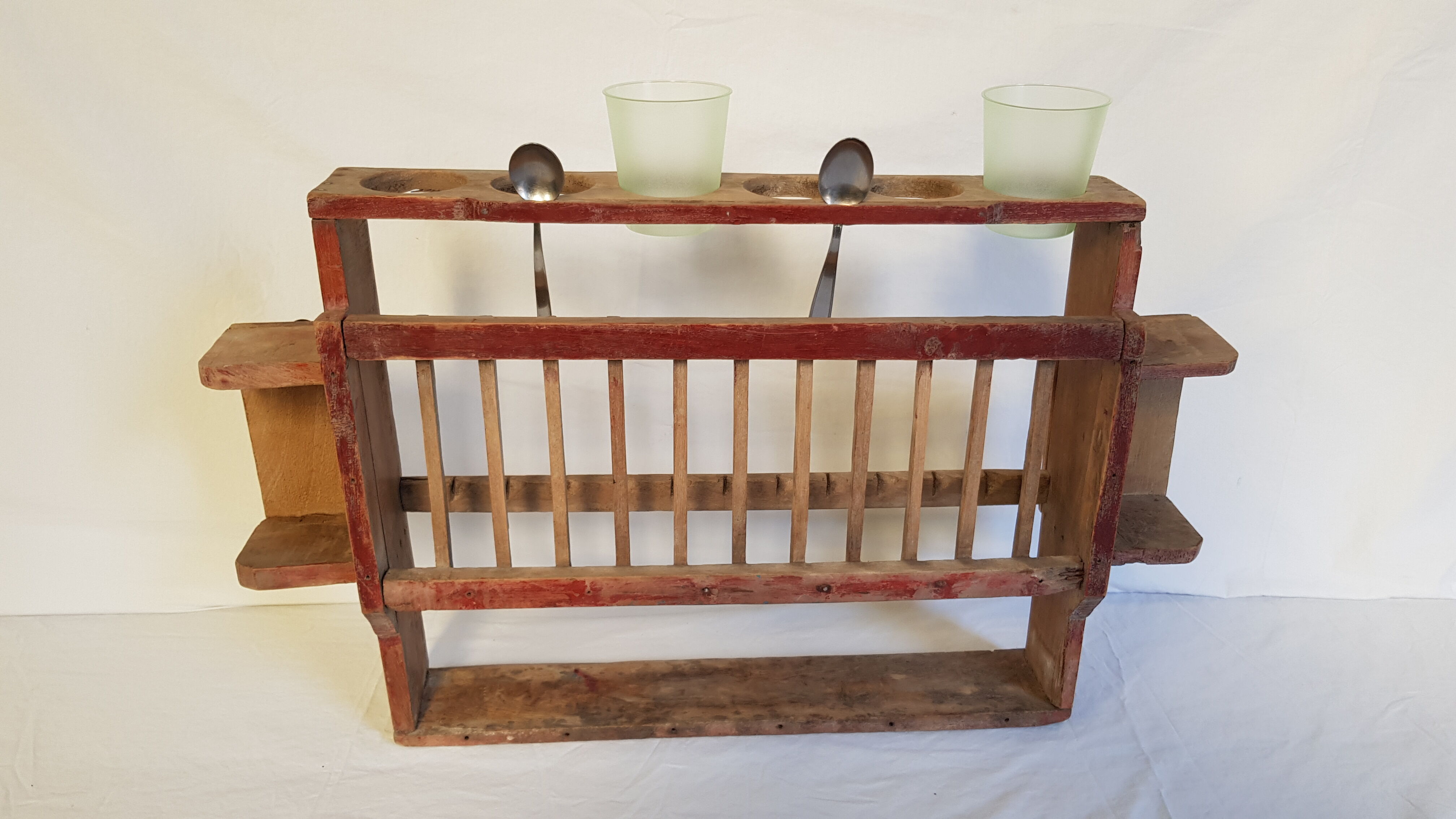 Old wall shelf - Burmese teak racker