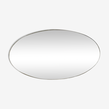 Miroir ovale biseauté