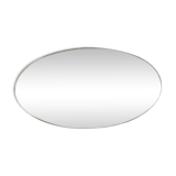 Beveled oval mirror