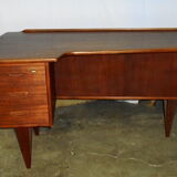 Peter Lovig Nielsen's Scandinavian teak boomerang desk from the 60s