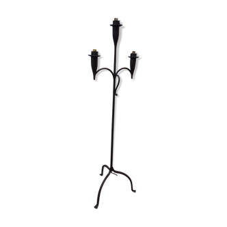 Vintage wrought iron floor lamp