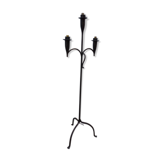 Vintage iron forge lamppost