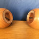 Solid wood ball lamp legs, 1980s
