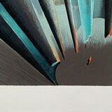 "Cristallin" lithograph by Michel Hild