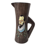 Pichet en céramique effet bois, 1950
