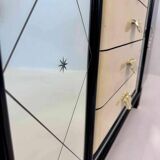 Italian 1940s Art Deco Sideboard in Macassar, Parchment, Attr. Osvaldo Bors