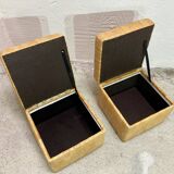 Pair of De Sede attribution storage ottomans