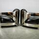 Pair of Timothy Oulton Aviator Leather and Steel Armchairs 1990s