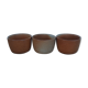 Three ramekins in glazed sandstone - vintage