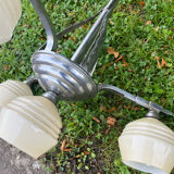Art Deco 4-flame chandelier
