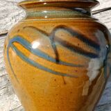 Vase en grès émaillé flammé