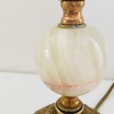 Set of 2 feet of marble brass lamp