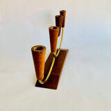 Teak candleholders, 1960s