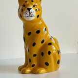 Pot leopard ceramic cache vintage