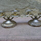 Pair of small table candle holders