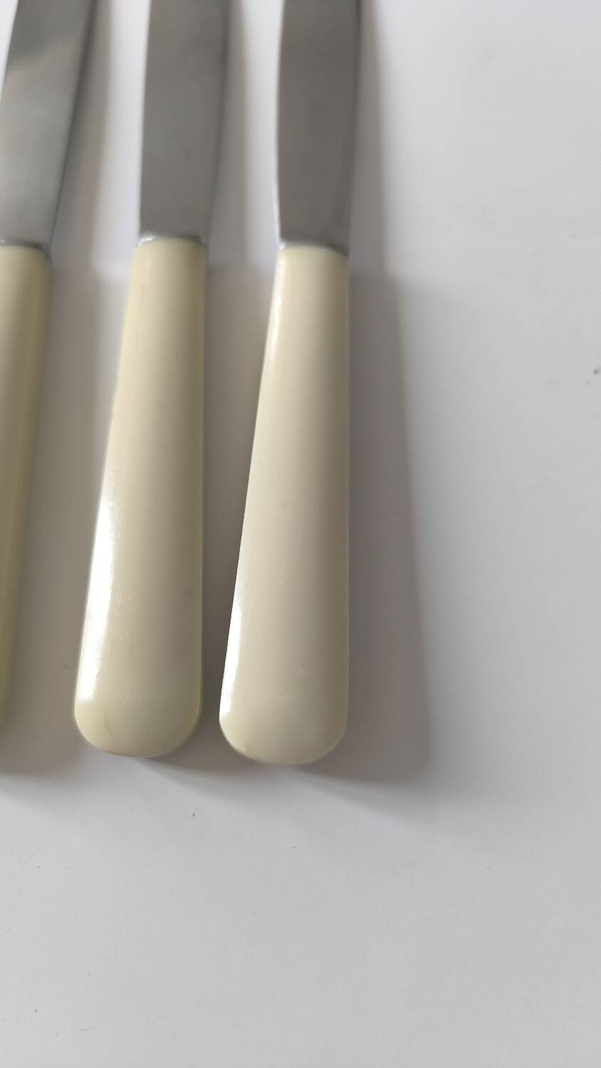 Set of 12 stainless steel and bakelite knives