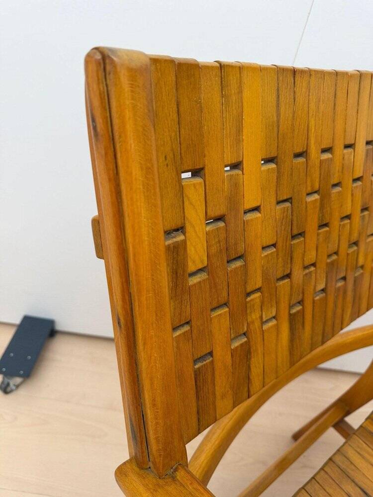 Gelenka Armchairs in Solid Beech Wood, Germany, 1950, Set of 2