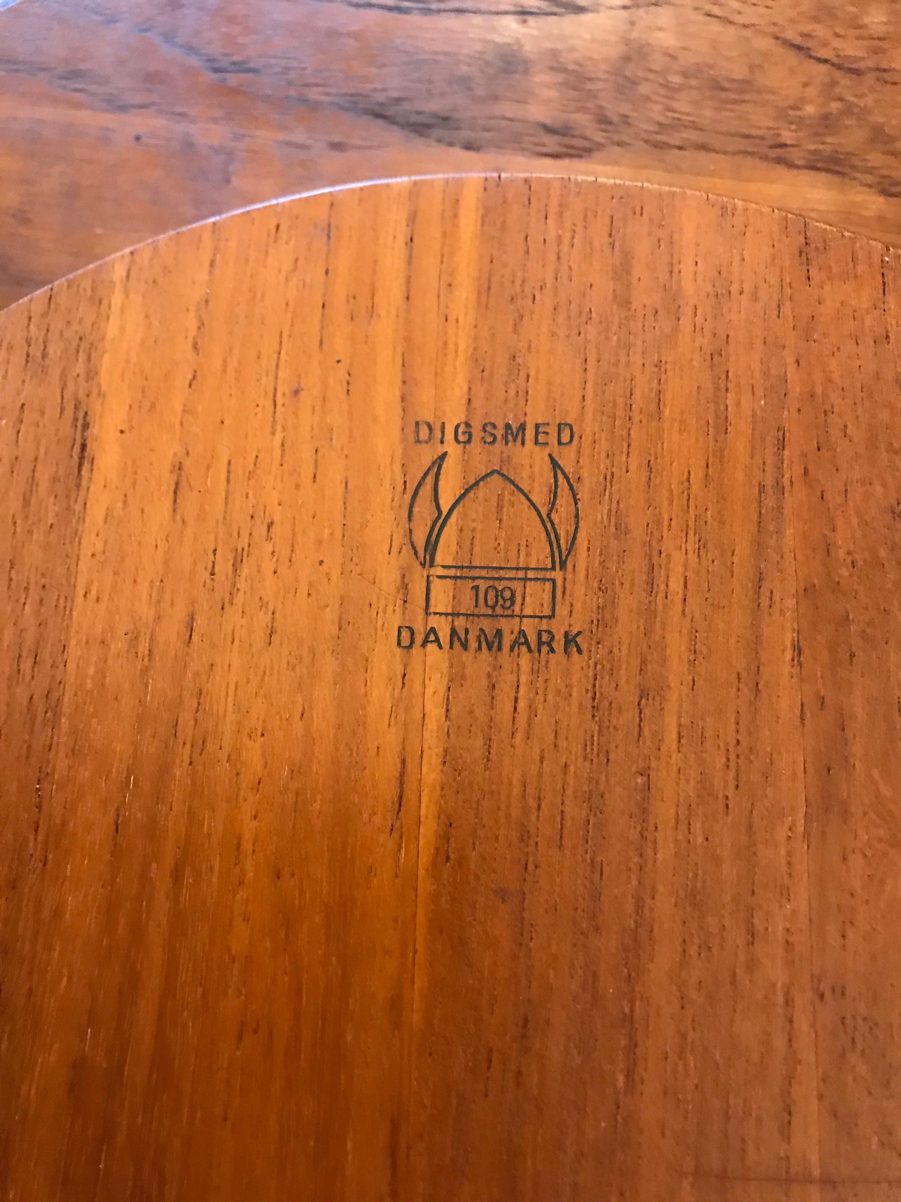 Digsmed Denmark 1970 solid teak turntable