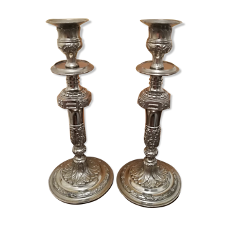 Pair of candlesticks in taste Louis XVl