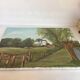 Landscape painting of a countryside windmill oil on canvas