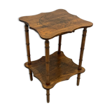 Vintage gueridon side table bamboo way