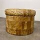 Patchwork leather storage pouf by De Sede, 1970s.