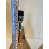 Pair of Contemporary Fumè Table Lamps Murano Glass