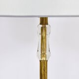 Bakalowits floor lamp from Vienna in solid brass with a glass handle, Austria, 1950s.